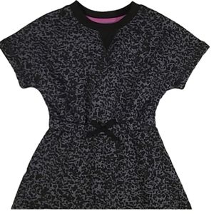 XERSION GIRLS BLACK AND GRAY SHORT SLEEVE DRESS SIZE XXS 4/5
